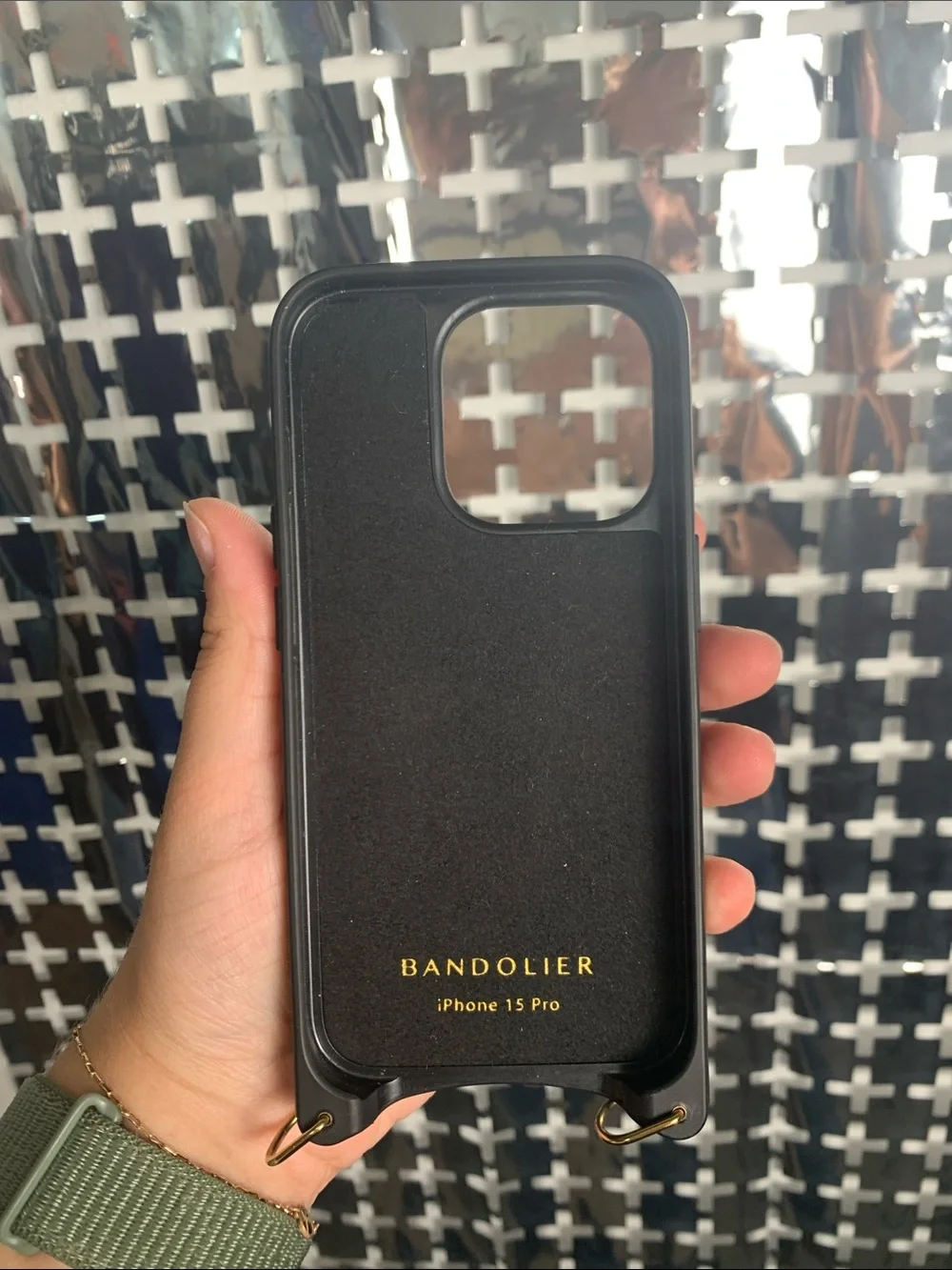 Bandolier Cream iPhone 15 Pro Case